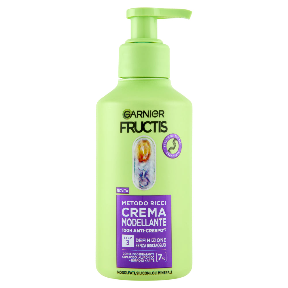 GARNIER FRUCTIS METODO RICCI CREMA MODELLANTE 100H ANTI-CRESPO STEP 3 260ML