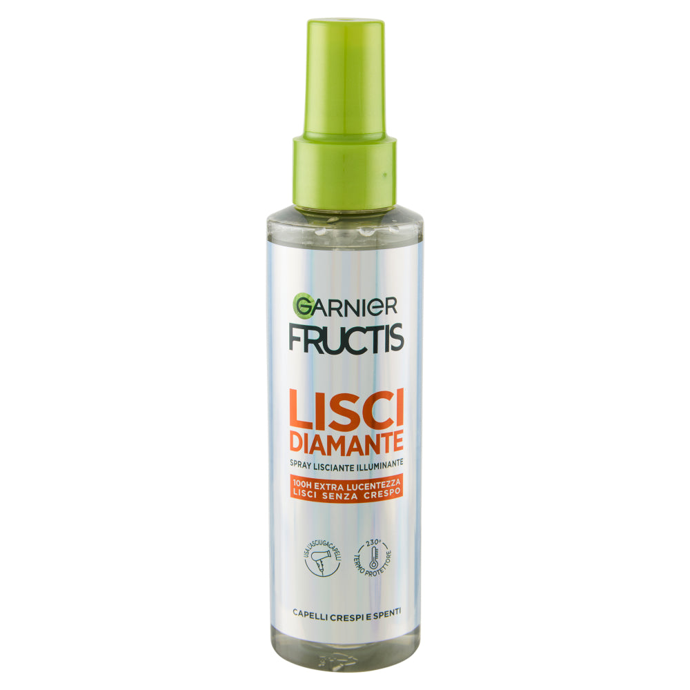 GARNIER FRUCTIS LISCI DIAMANTE SPRAY LISCIANTE ILLUMINANTE 150ML 100H EXTRA LUCENTEZZA LISCI SENZA CRESPO