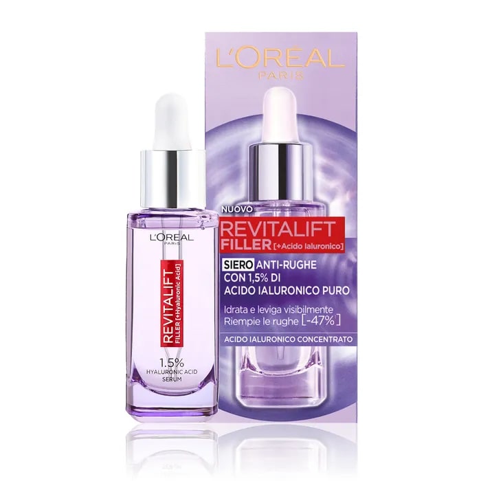 L'OREAL REVITALIFT FILLER+ACIDO IALURONICO SIERO ANTI-RUGHE 1,5% ACIDO IALURONICO PURO 30ML