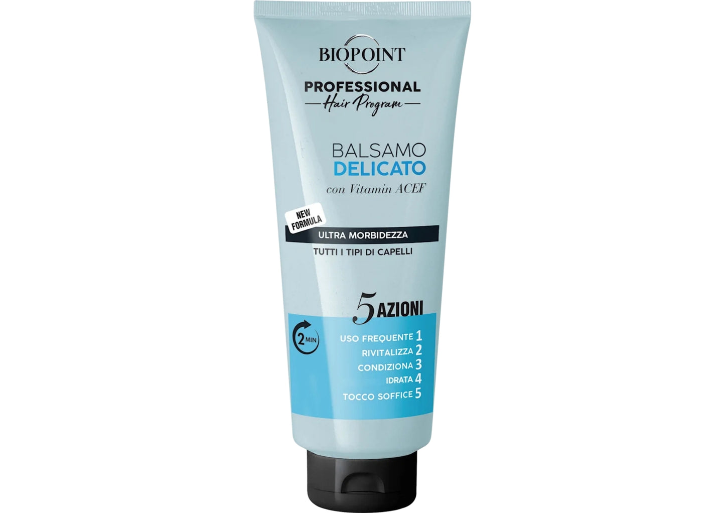 BIOPOINT BALSAMO 350ML DELICATO ULTRA MORBIDEZZA TUTTI I TIPI DI CAPELLI 5 AZIONI