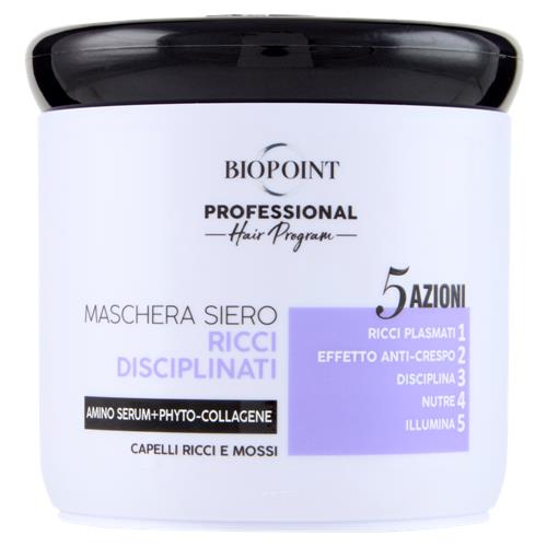 BIOPOINT MASCHERA SIERO 400ML RICCI DISCIPLINATI AMINO SERUM+PHYTO COLLAGENE CAPELLI RICCI E MOSSI