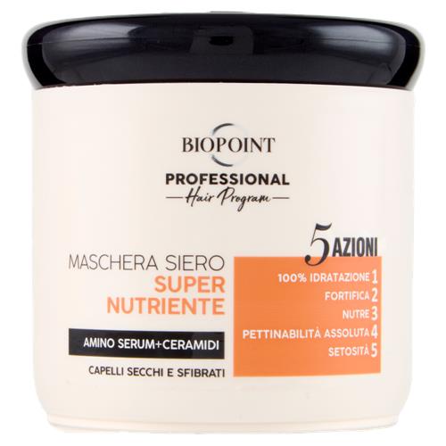 BIOPOINT MASCHERA SIERO 400ML SUPER NUTRIENTE AMINO SERUM+CERAMIDI CAPELLI SECCHI E FIBRATI