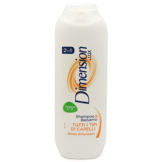 DIMENSION SHAMPOO & BALSAMO 2IN1 250ML TUTTI I TIPI DI CAPELLI EFFETTO BRILLANTEZZA