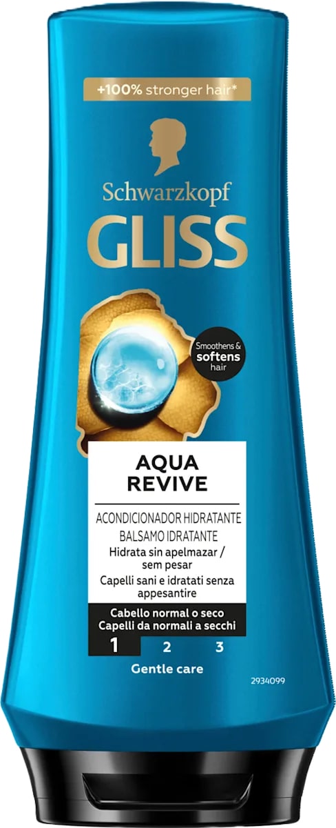 TESTANERA GLISS BALSAMO 200ML AQUA REVIVE CAPELLI DA NORMALI A SECCHI