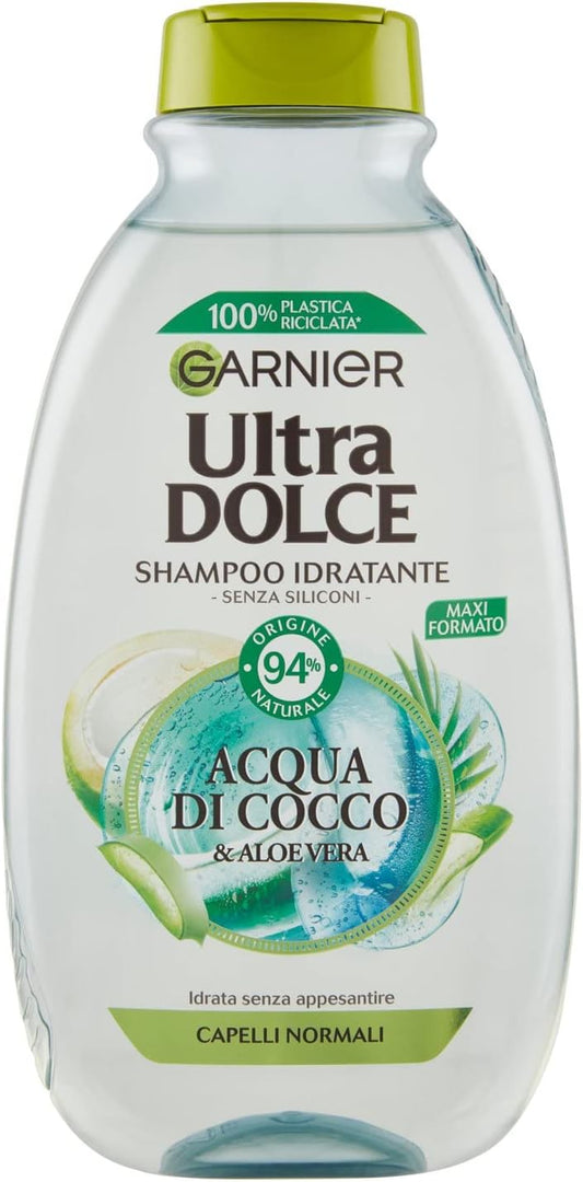GARNIER ULTRA DOLCE SHAMPOO 400ML ACQUA DI COCCO & ALOE VERA