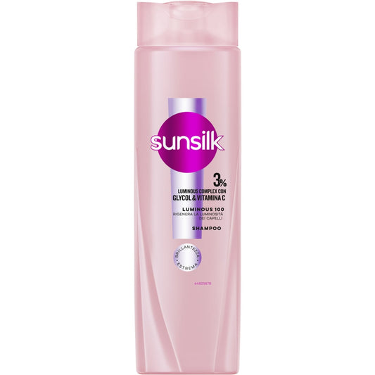 SUNSILK SHAMPOO 250ML LUMINOUS 100 3% LUMINOUS COMPLEX CON GLYCOL & VITAMINA C