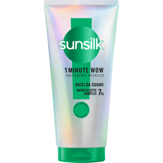 SUNSILK 1 MINUTE WOW TRATTAMENTO INTENSIVO 180ML RICCI DA SOGNO 7% NUTRI-ELASTIC COMPLEX
