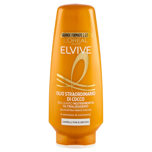 L'OREAL ELVIVE BALSAMO 400ML OLIO STRAORDINARIO COCCO CAPELLI FINI E SECCHI