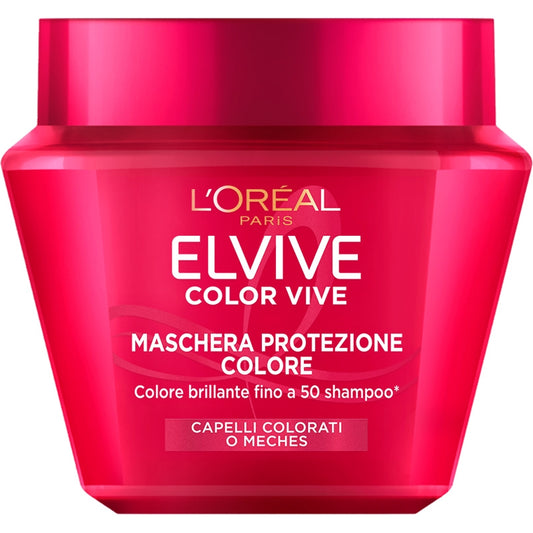 L'OREAL ELVIVE MASCHERA 300ML COLOR VIVE PROTEZIONE COLORE CAPELLI COLORATI O MECHES