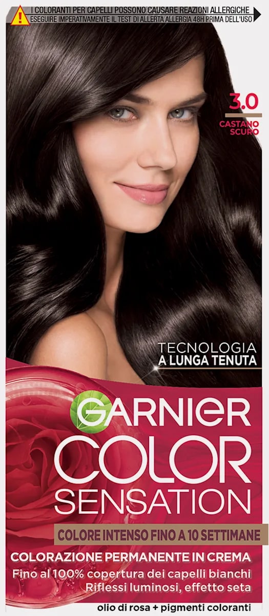 GARNIER COLOR SENSATION COLORAZIONE PERMANENTE IN CREMA 3.0 CASTANO SCURO