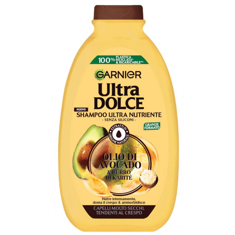 GARNIER ULTRA DOLCE SHAMPOO 400ML OLIO DI AVOCADO & BURRO DI KARITE'
