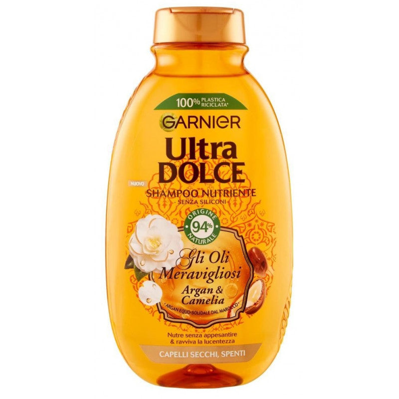 GARNIER ULTRA DOLCE SHAMPOO 400ML GLI OLI MERAVIGLIOSI ARGAN & CAMELIA