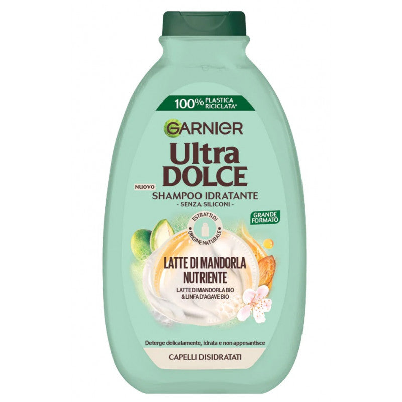 GARNIER ULTRA DOLCE SHAMPOO 400ML LATTE DI MANDORLA NUTRIENTE