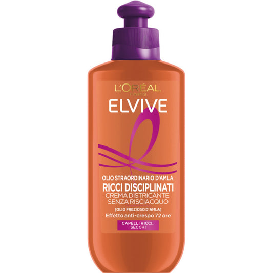 L'OREAL ELVIVE CREMA DISTRICANTE SENZA RISCIAQUO 200ML OLIO STRAORDINARIO D'AMLA RICCI DISCIPLINATI