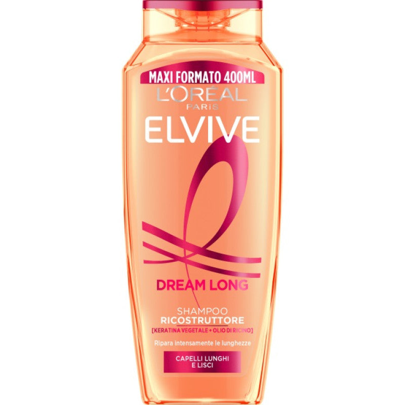 L'OREAL ELVIVE SHAMPOO 400ML DREAM LONG RICOSTRUTTORE CAPELLI LUNGHI E LISCI