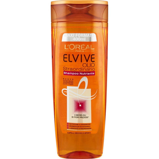 L'OREAL ELVIVE SHAMPOO 400ML OLIO STRAORDINARIO NUTRIENTE