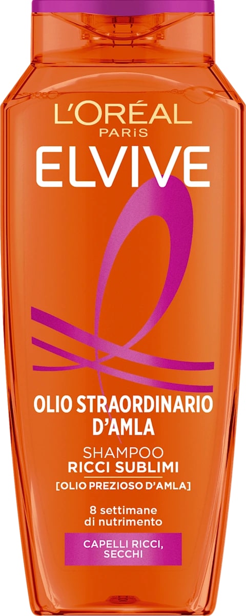 L'OREAL ELVIVE SHAMPOO 400ML OLIO STRAORDINARIO D'AMLA RICCI SUBLIMI CAPELLI RICCHI,SECCHI
