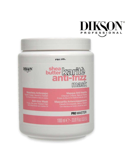 DIKSON PRO MASTER SHEA BUTTER KARITE' ANTI-FRIZZ MASK MASCHERA ANTICRESPO 1000ML CAPELLI CRESPI,SECCHI E TRATTATI CON BURRO DI KARITE' E OLIO DI JOJOBA