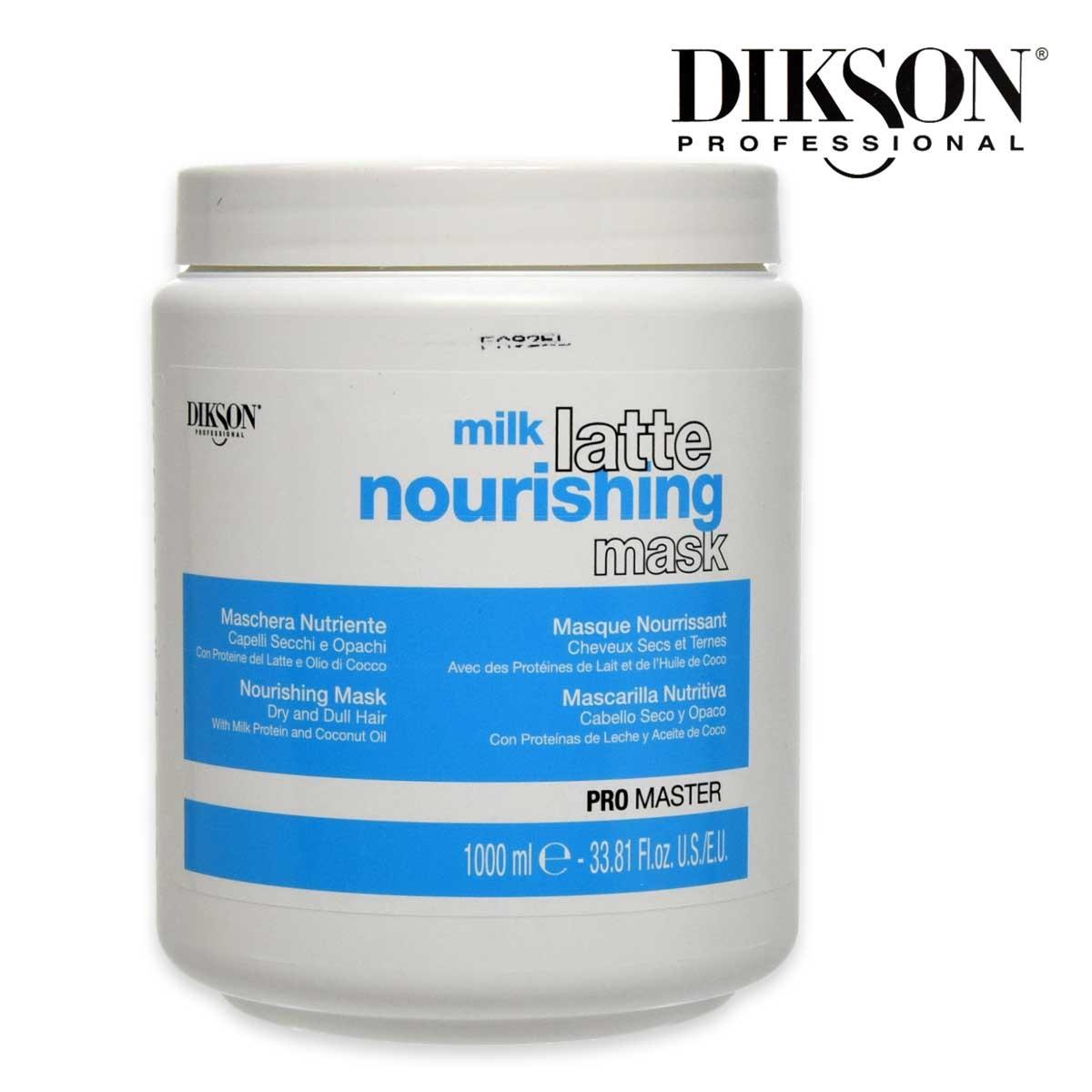 DIKSON PRO MASTER MILK LATTE NOURISHING MASK MASCHERA NUTRIENTE 1000ML CAPELLI SECCHI E OPACHI CON PROTEINE DEL LATTE E OLIO DI COCCO