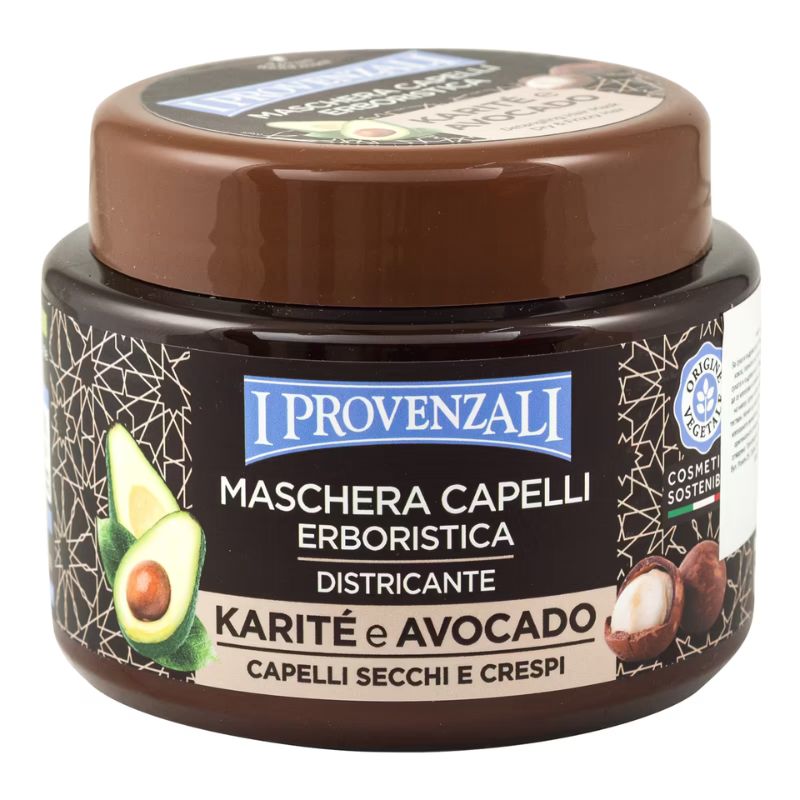 I PROVENZALI MASCHERA CAPELLI 200ML DISTRICANTE KARITE' E AVOCADO CAPELLI SECCHI E CRESPI