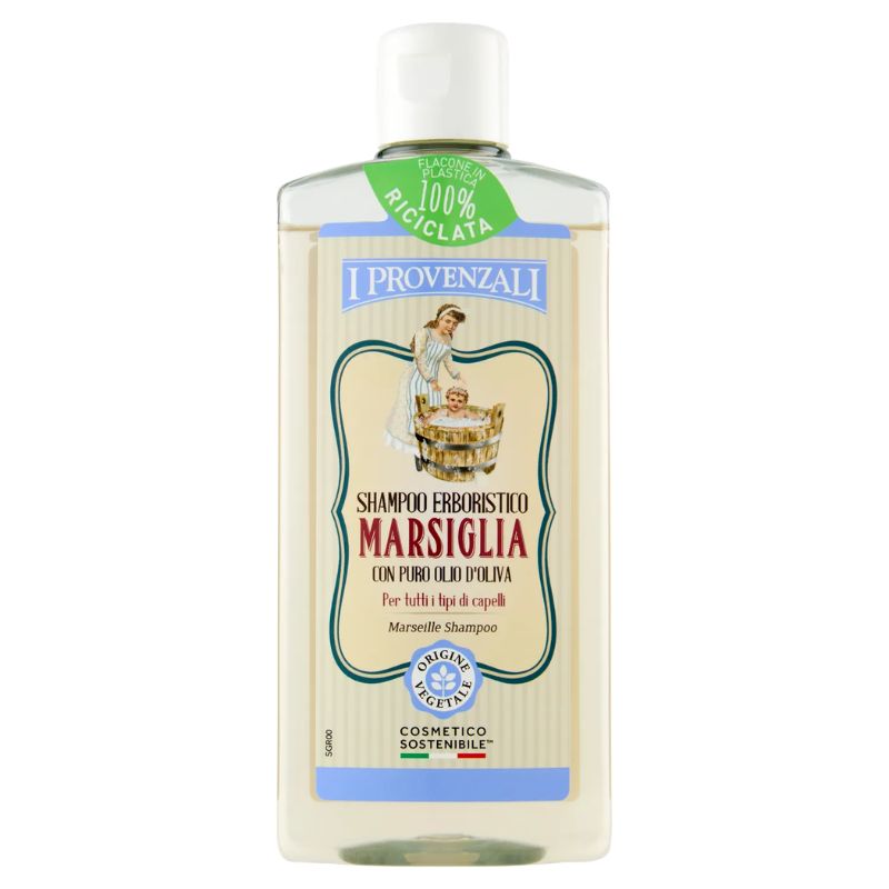 I PROVENZALI SHAMPOO 250ML MARSIGLIA CON PURO OLIO D'OLIVA PER TUTTI I TIPI DI CAPELLI
