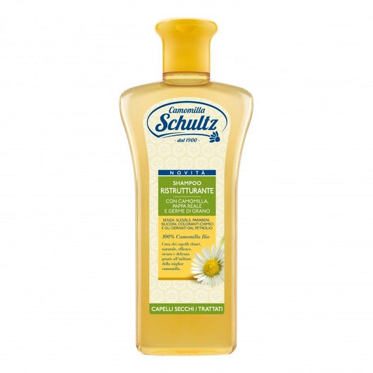 SCHULTZ SHAMPOO 250ML RISTRUTTURANTE CAPELLI SECCHI/TRATTATI CAMOMILLA PAPPA REALE E GERME DI GRANO