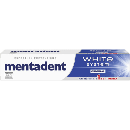 MENTADENT DENTIFRICIO 75ML WHITE SYSTEM ORIGINAL