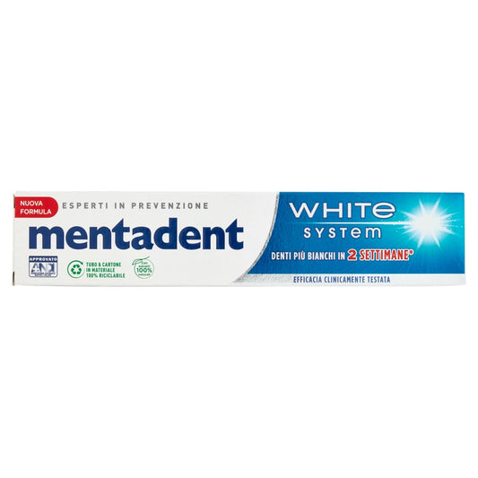 MENTADENT DENTIFRICIO 75ML WHITE SYSTEM