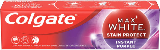COLGATE DENTIFRICIO 75ML MAX WHITE STAIN PROTECT INSTANT PURPLE