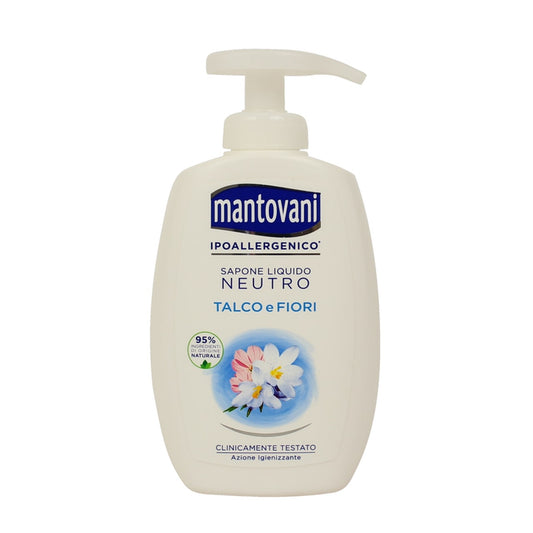MANTOVANI SAPONE LIQUIDO 300ML NEUTRO TALCO E FIORI