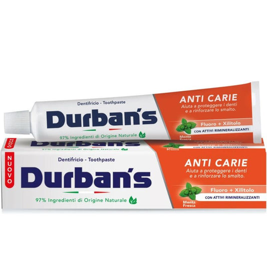 DURBAN'S DENTIFRICIO 75ML ANTI CARIE FLUORO + XILITOLO MENTA FRESCA