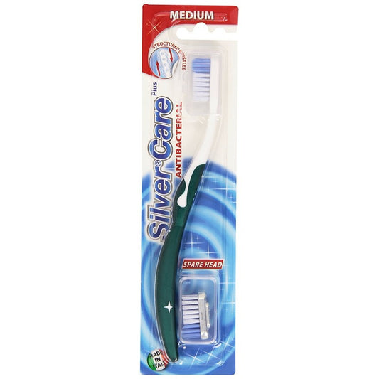 SILVER CARE PLUS SPAZZOLINO CLICK&CHANGE MEDIO + RICAMBIO