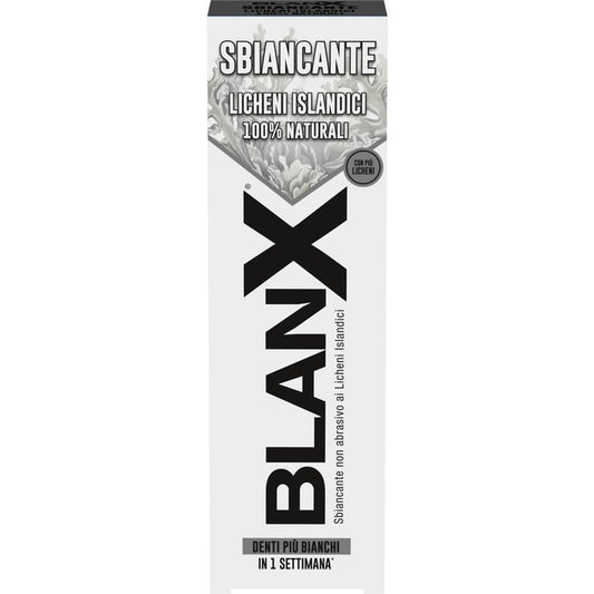 BLANX DENTIFRICIO 75ML SBIANCANTE LICHENI ISLANDICI 100% NATURALI