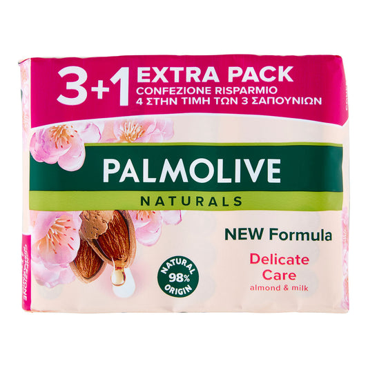 PALMOLIVE SAPONE 3+1 X90G MANDORLA E LATTE DELICATE CARE