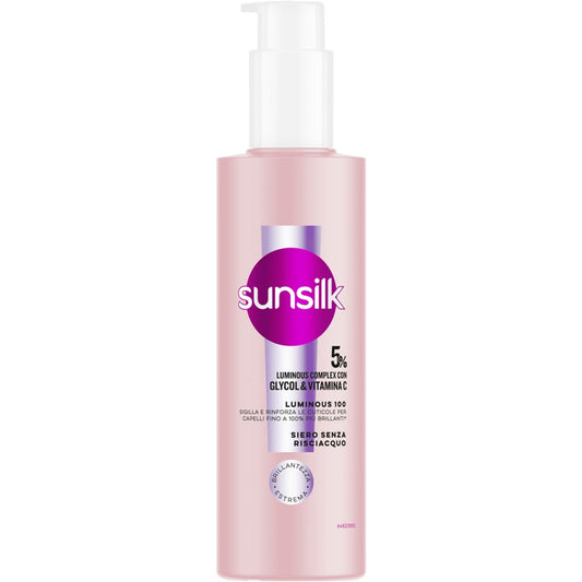 SUNSILK SIERO SENZA RISCIAQUO 200ML LUMINOUS 100 5% LUMINOUS COMPLEX CON GLYCOL & VITAMINA C