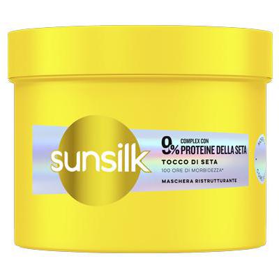 SUNSILK MASCHERA 440ML TOCCO DI SETA 9% COMPLEX CON PROTEINE DELLA SETA