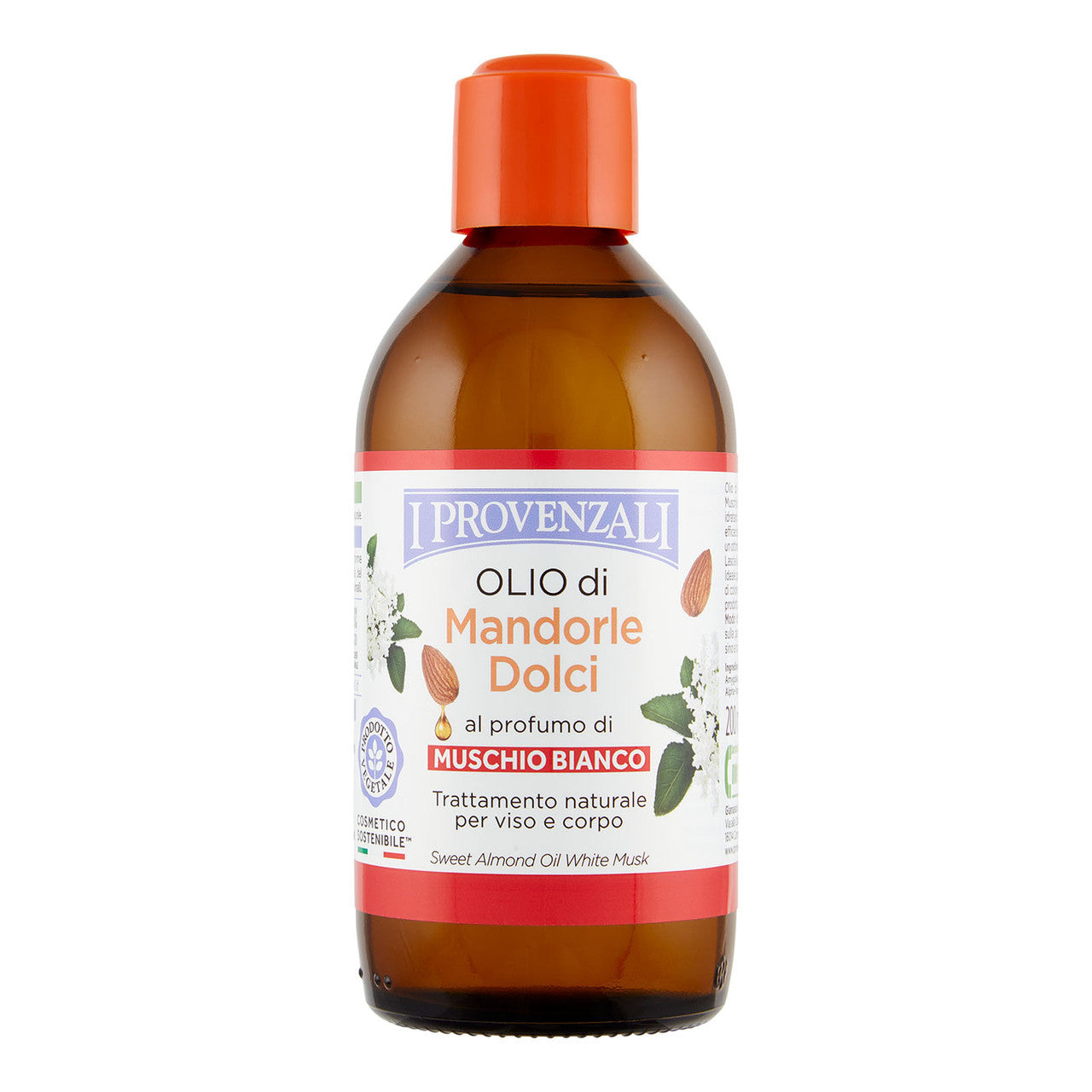 I PROVENZALI OLIO DI MANDORLE DOLCI 200ML AL PROFUMO DI MUSCHIO BIANCO