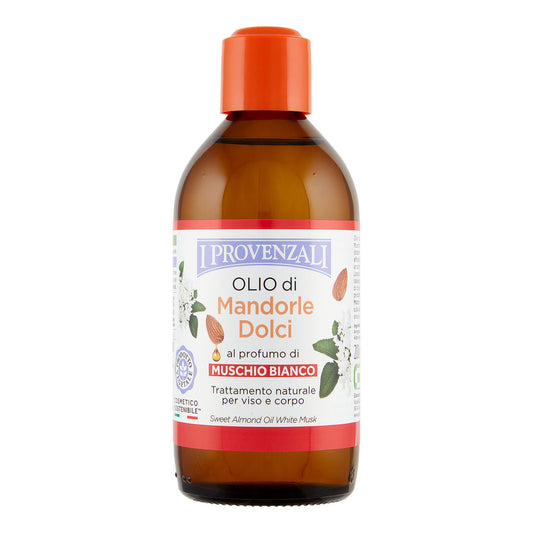 I PROVENZALI OLIO DI MANDORLE DOLCI 200ML AL PROFUMO DI MUSCHIO BIANCO