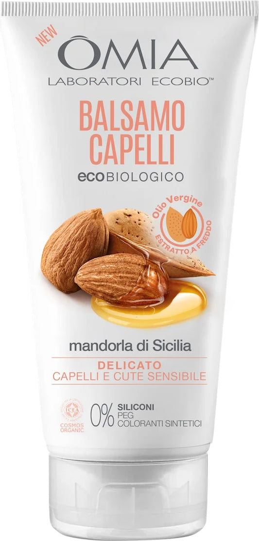 OMIA BALSAMO CAPELLI ECOBIOLOGICO 180ML MANDORLA DI SICILIA DELICATO CAPELLI E CUTE SENSIBILE