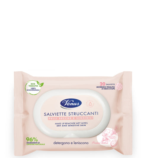 VENUS SALVIETTINE STRUCCANTI 20PZ PELLI SENSIBILI