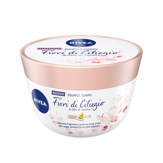NIVEA SOUFFLE' CORPO 300ML FIORI DI CILIEGIO & OLIO DI JOJOBA CREMA OLIO