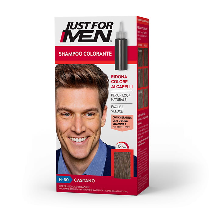 JUST FOR MEN SHAMPOO COLORANTE H-30 CASTANO