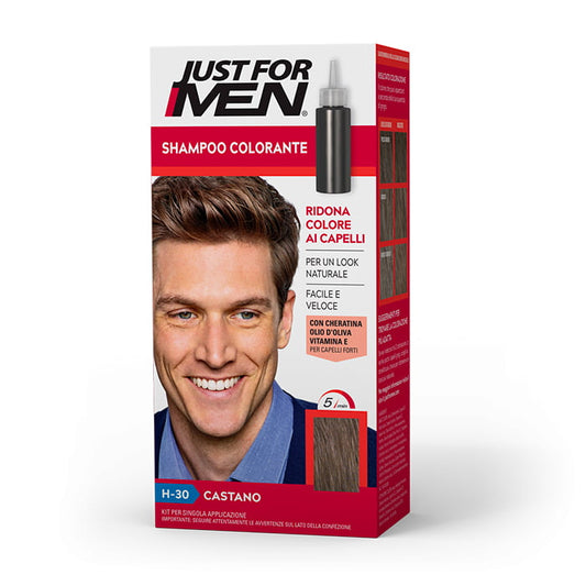 JUST FOR MEN SHAMPOO COLORANTE H-30 CASTANO