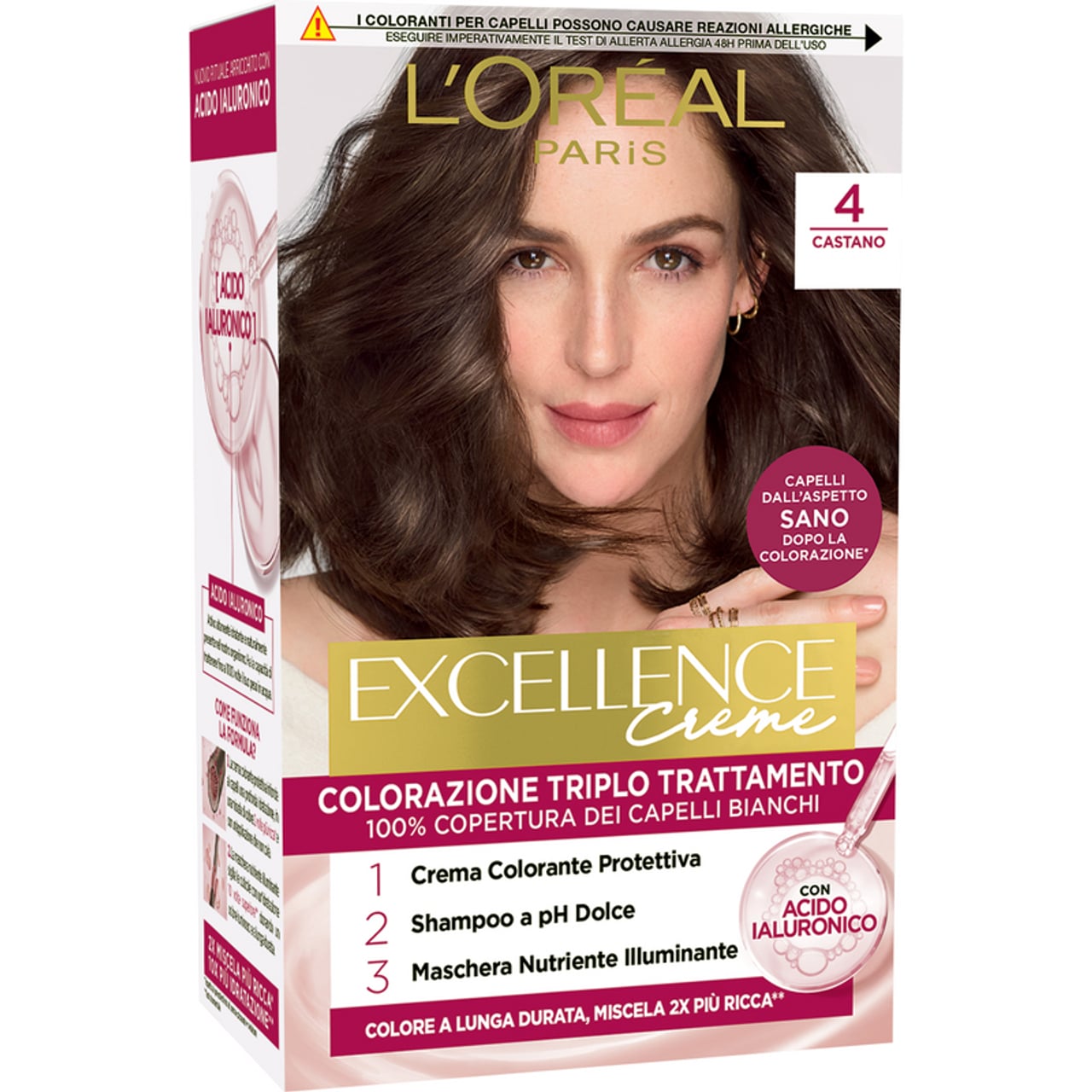 L'OREAL EXCELLENCE PURE CREME 4 CASTANO