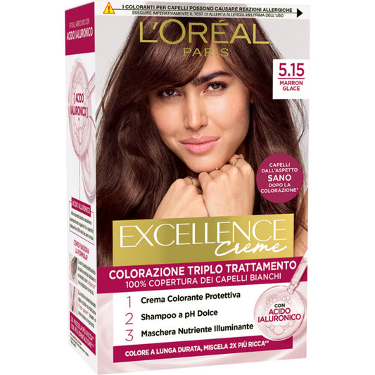 L'OREAL EXCELLENCE PURE CREME 5.15 MARRON GLACE