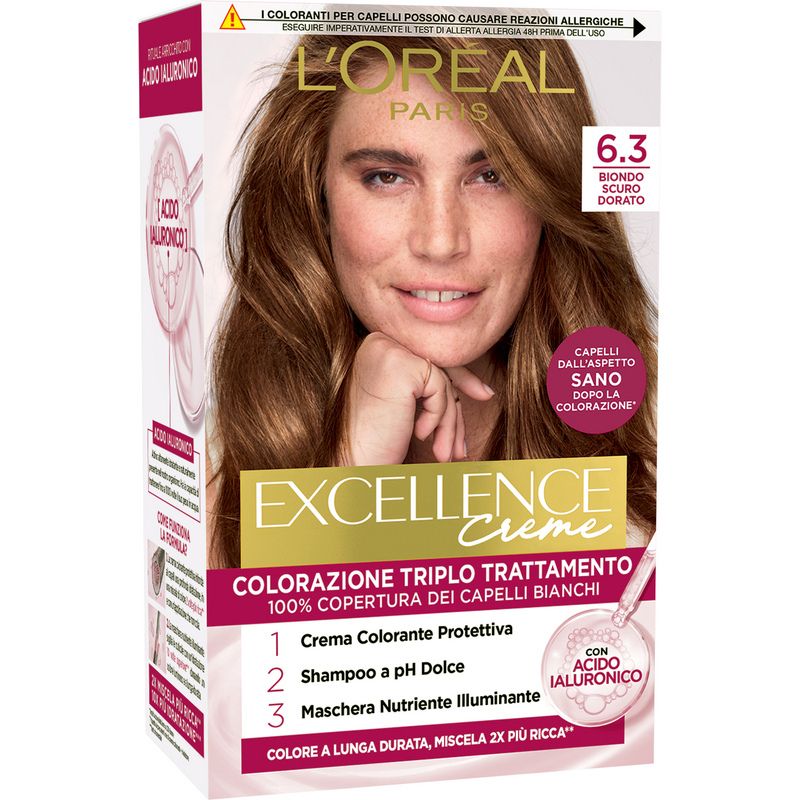 L'OREAL EXCELLENCE PURE CREME 6.3 BIONDO SCURO DORATO