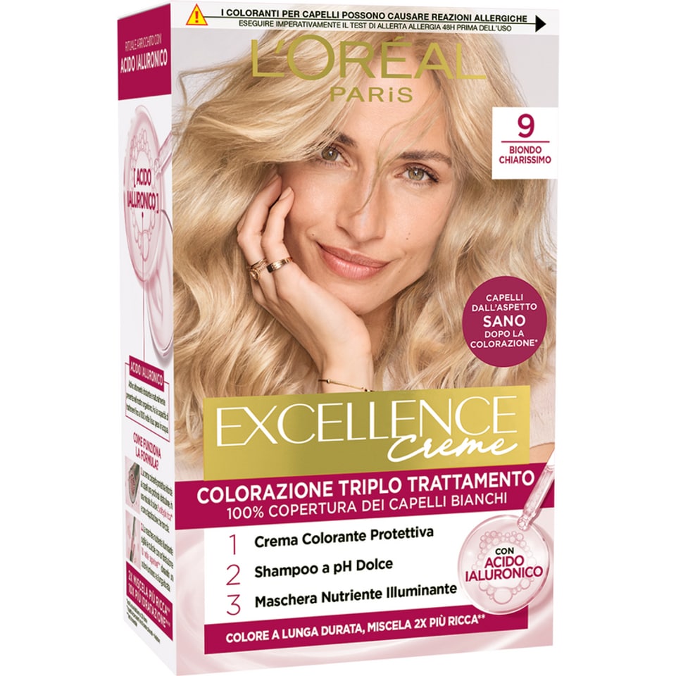 L'OREAL EXCELLENCE PURE CREME 9 BIONDO CHIARISSIMO