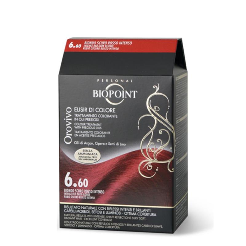 BIOPOINT ELISIR DI COLORE 6.60 BIONDO SCURO ROSSO INTENSO