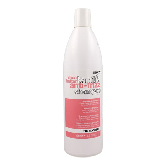 DIKSON PRO MASTER SHEA BUTTER KARITE' ANTI-FRIZZ SHAMPOO ANTICRESPO 1000ML CAPELLI CRESPI,SECCHI E TRATTATI CON BURRO DI KARITE' E OLIO DI JOJOBA