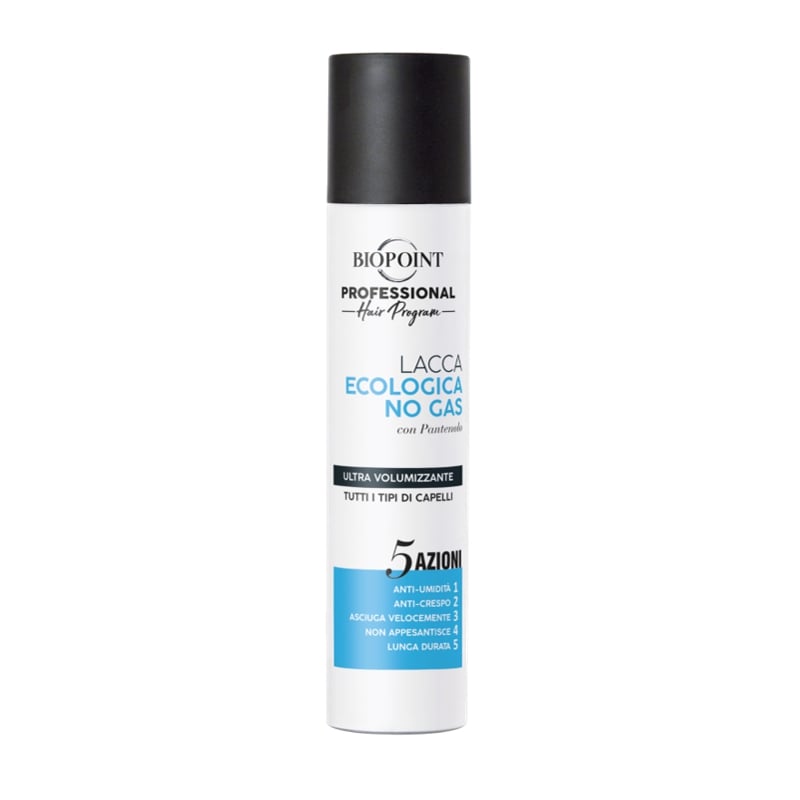 BIOPOINT LACCA ECOLOGICA NO GAS 300ML ULTRA VOLUMIZZANTE TUTTI I TIPI DI CAPELLI 5 AZIONI